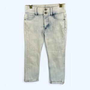 New York & Co High Waist Legging Jeans Crop Stretch Light Wash Size 2